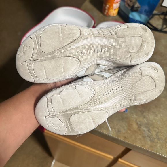 Children’s Nfinity Vengeance cheer shoes. White. Indoor use only. - Picture 1 of 3
